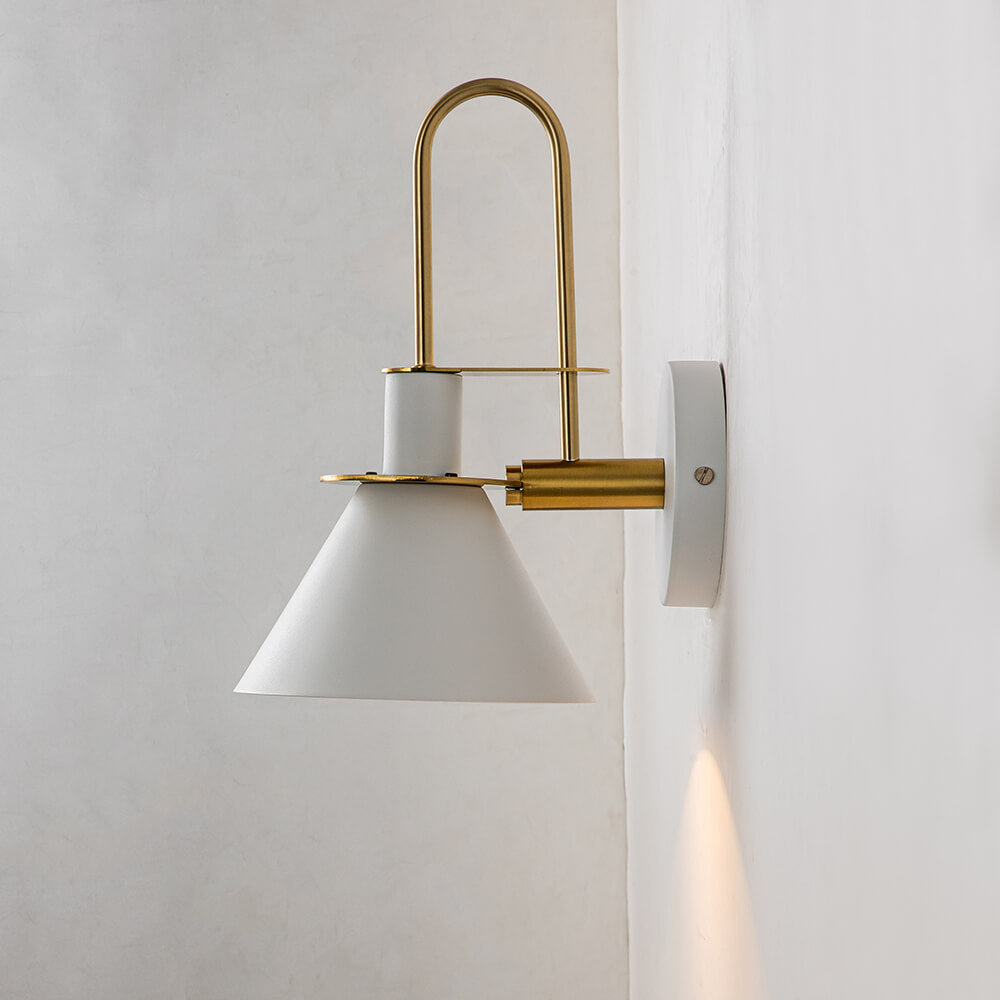 Modern Iron Wall Sconce With Warm LED Glow — Greenwich Home & Living