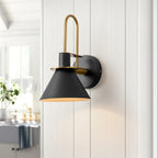 Modern Iron Wall Sconce With Warm LED Glow — Greenwich Home & Living