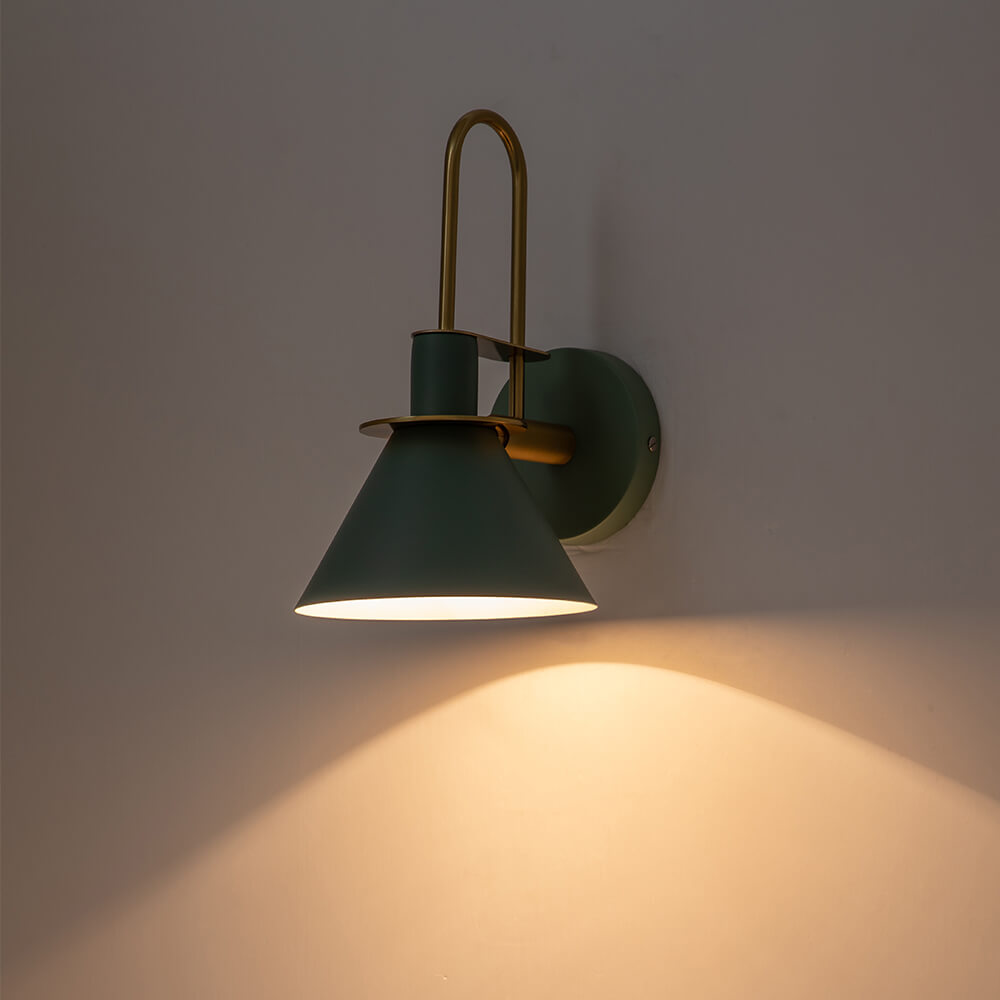 Modern Iron Wall Sconce With Warm LED Glow — Greenwich Home & Living