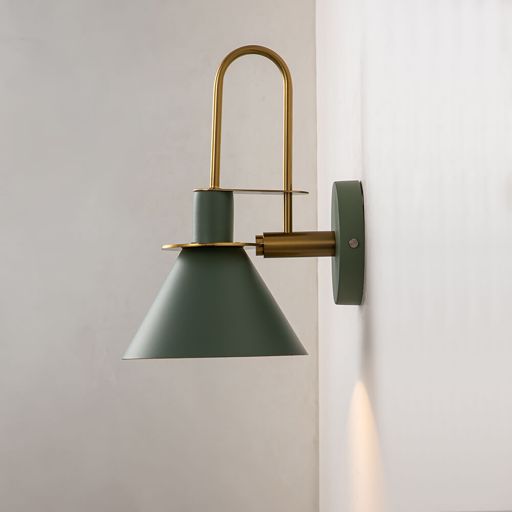 Modern Iron Wall Sconce With Warm LED Glow — Greenwich Home & Living