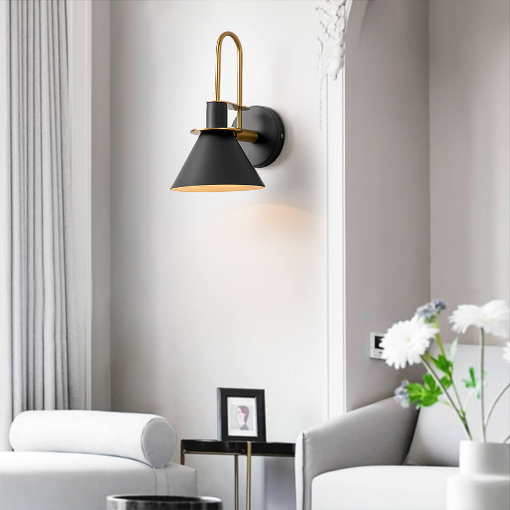 Modern Iron Wall Sconce With Warm LED Glow — Greenwich Home & Living