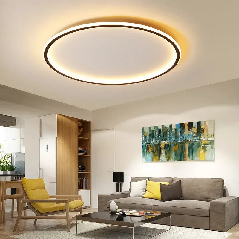 Modern Acrylic Flush Mount Ceiling Light for Living Room — Greenwich Home & Living