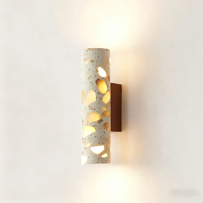 Modern Stone Wall Sconce for Living Room and Bedroom in Beige — Greenwich Home & Living