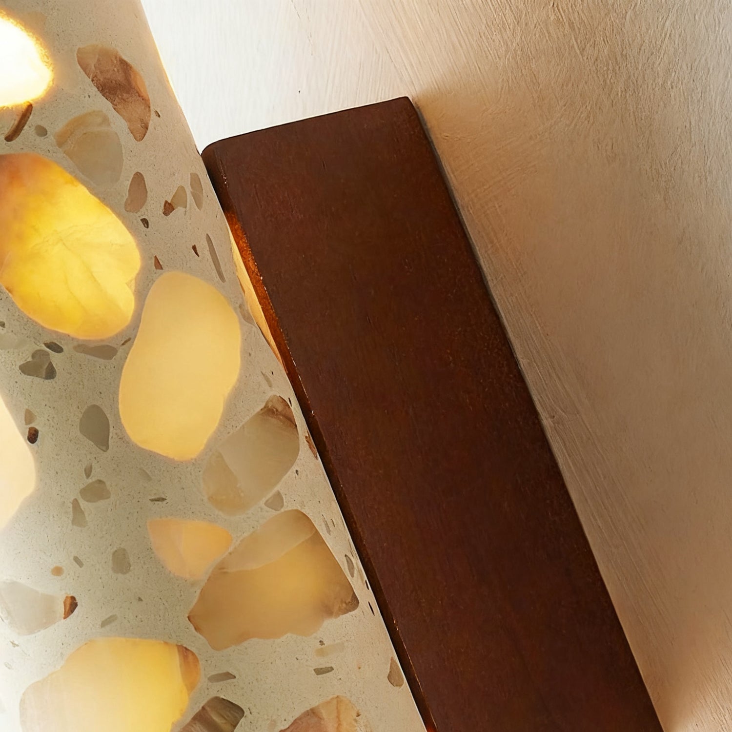 Modern Stone Wall Sconce for Living Room and Bedroom — Greenwich Home & Living