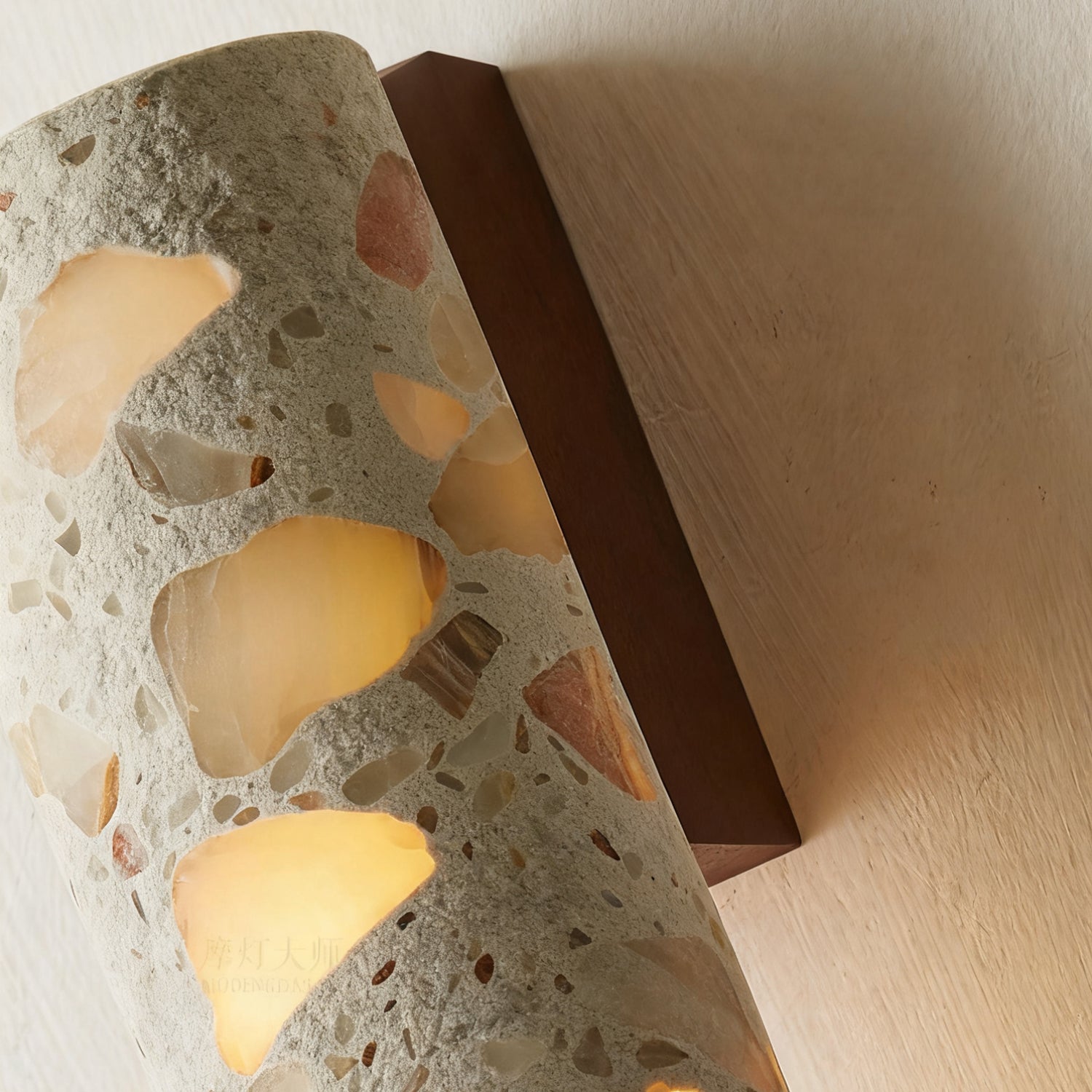 Modern Stone Wall Sconce for Living Room and Bedroom — Greenwich Home & Living