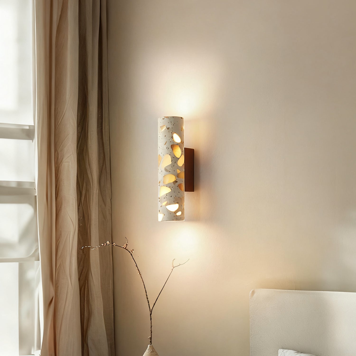 Modern Stone Wall Sconce for Living Room and Bedroom — Greenwich Home & Living