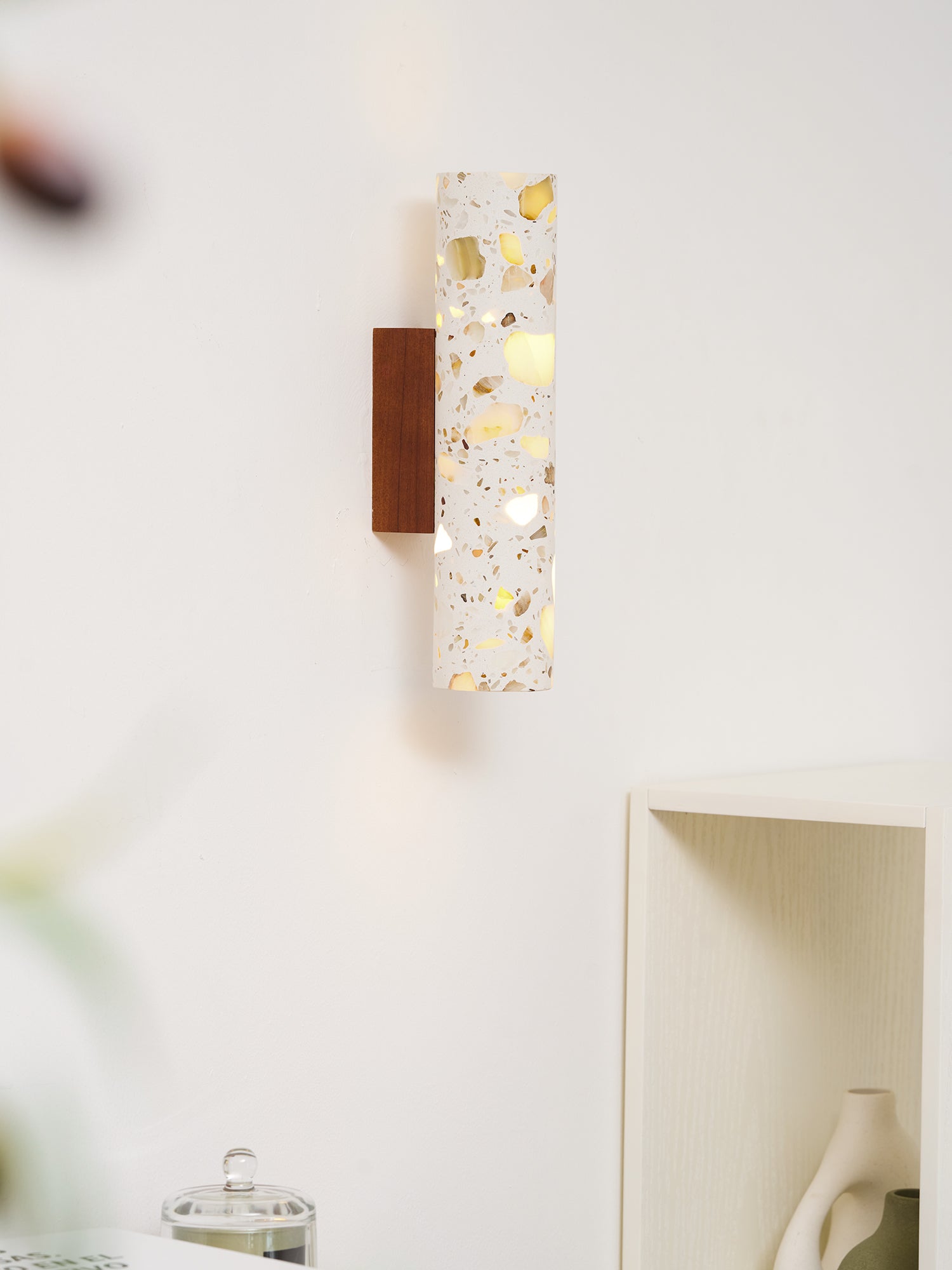 Modern Stone Wall Sconce for Living Room and Bedroom — Greenwich Home & Living