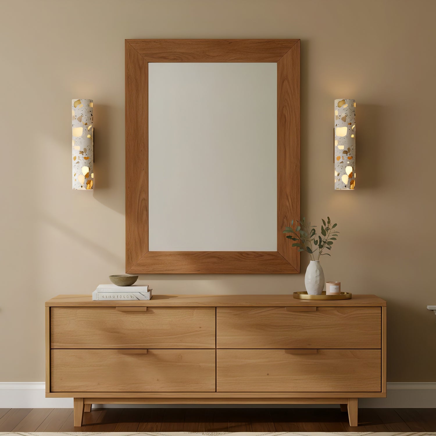 Modern Stone Wall Sconce for Living Room and Bedroom — Greenwich Home & Living