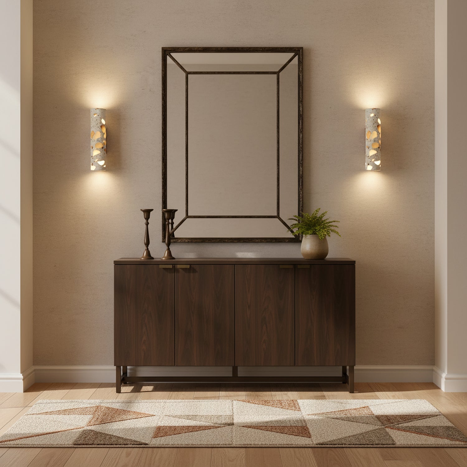 Modern Stone Wall Sconce for Living Room and Bedroom — Greenwich Home & Living