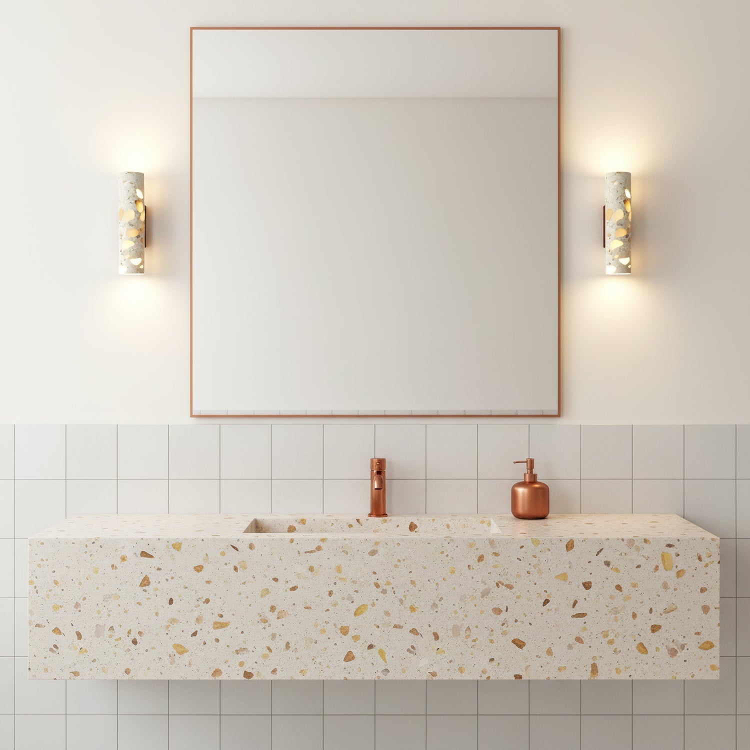 Modern Stone Wall Sconce for Living Room and Bedroom — Greenwich Home & Living