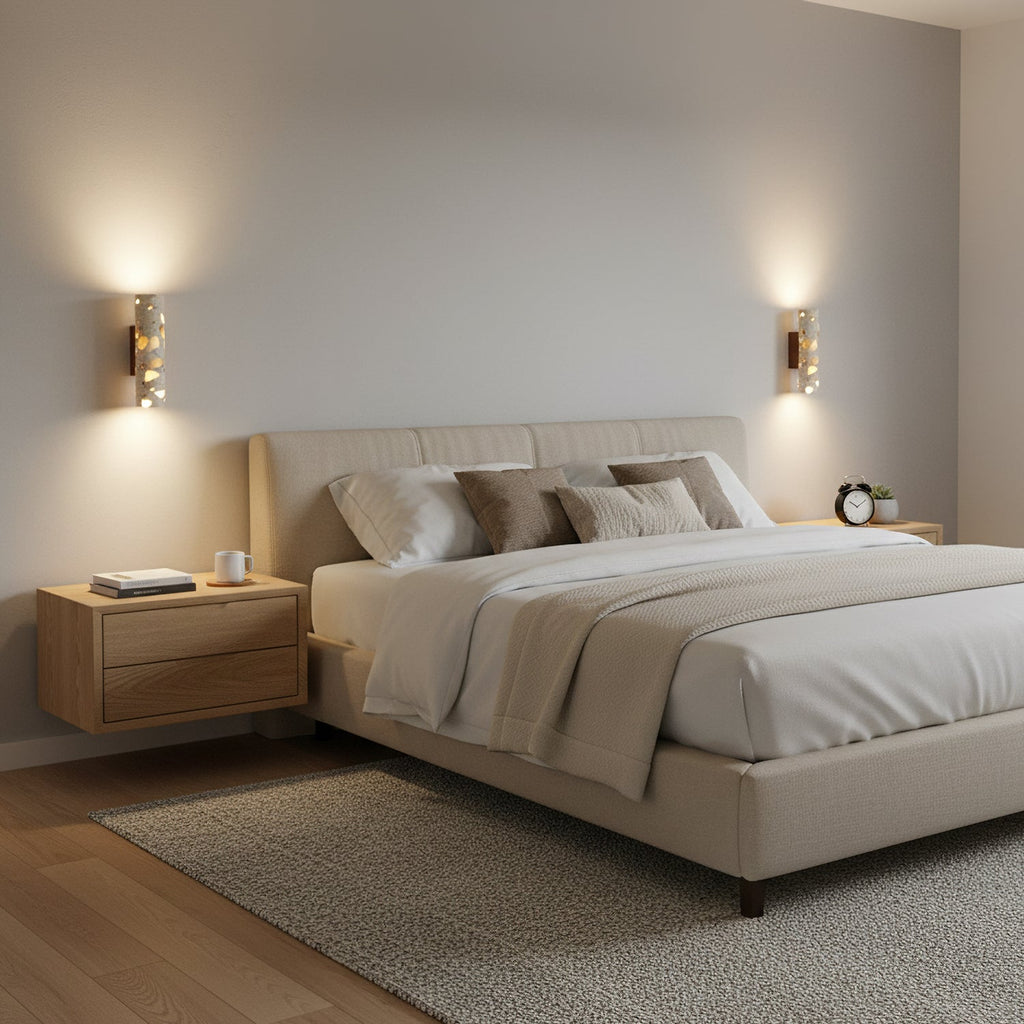 Modern Stone Wall Sconce for Living Room and Bedroom — Greenwich Home & Living