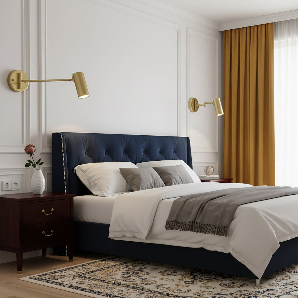 Modern Brass Wall Sconce for Living Room and Bedroom — Greenwich Home & Living