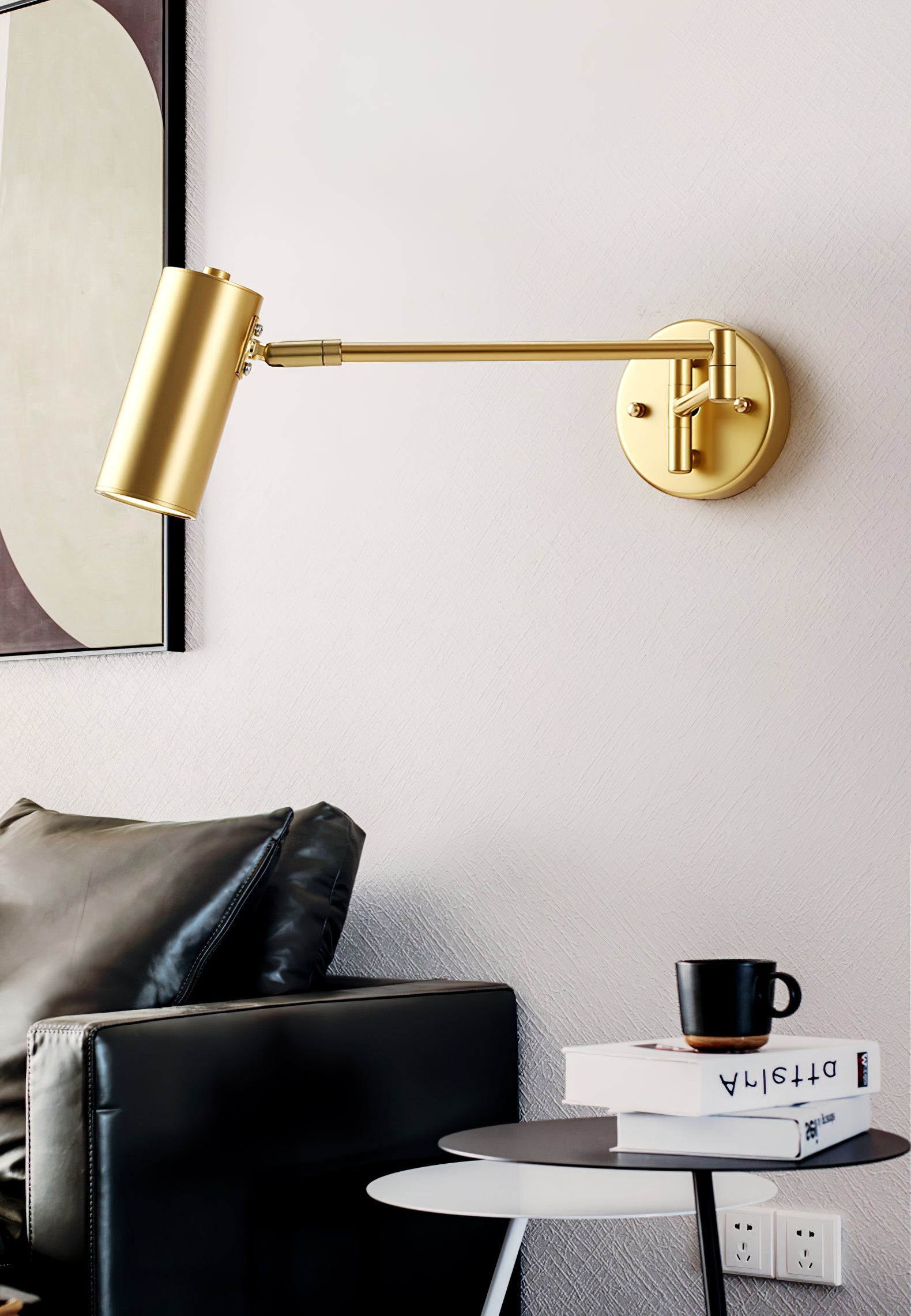 Modern Brass Wall Sconce for Living Room and Bedroom — Greenwich Home & Living