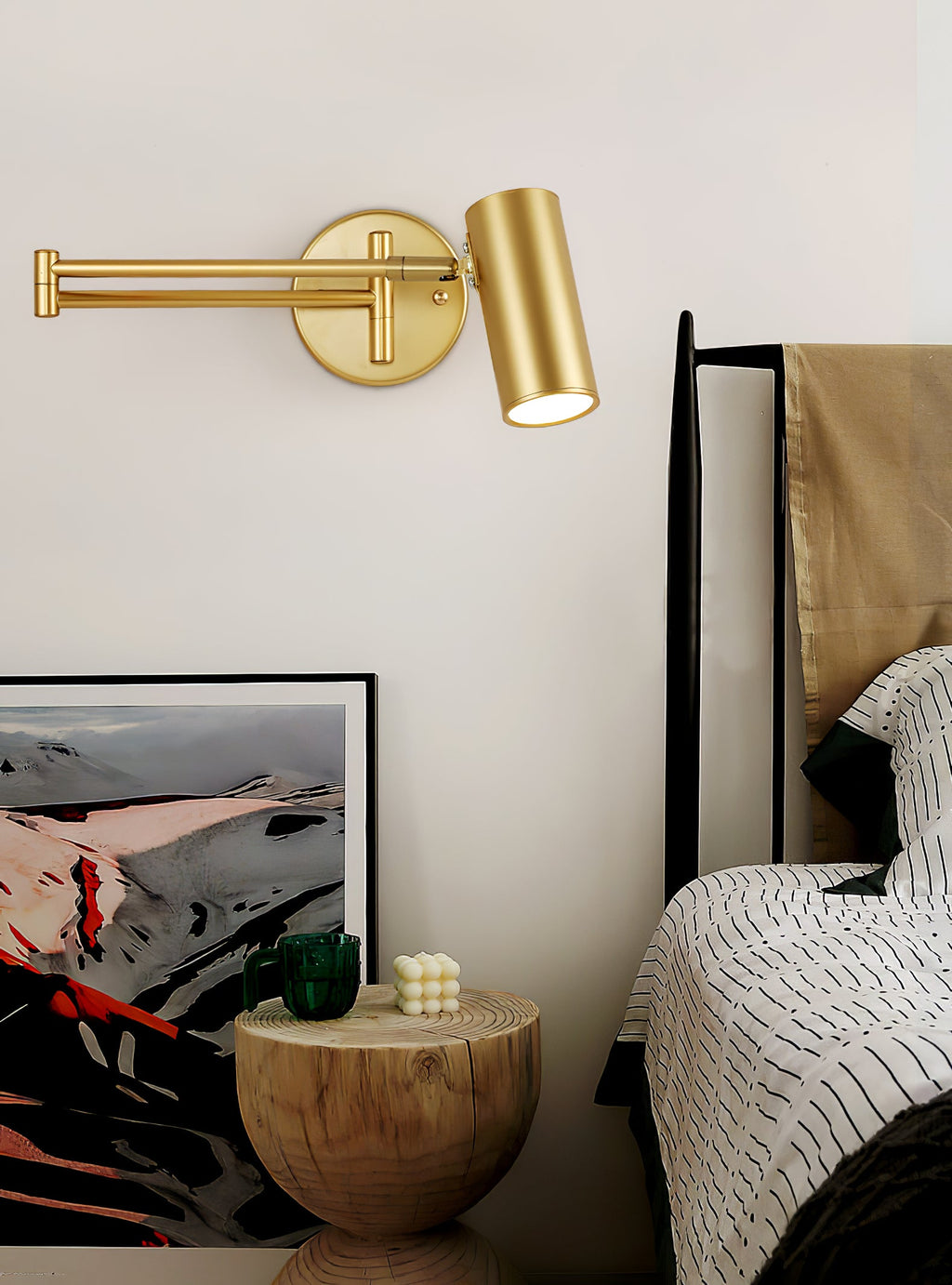 Modern Brass Wall Sconce for Living Room and Bedroom — Greenwich Home & Living