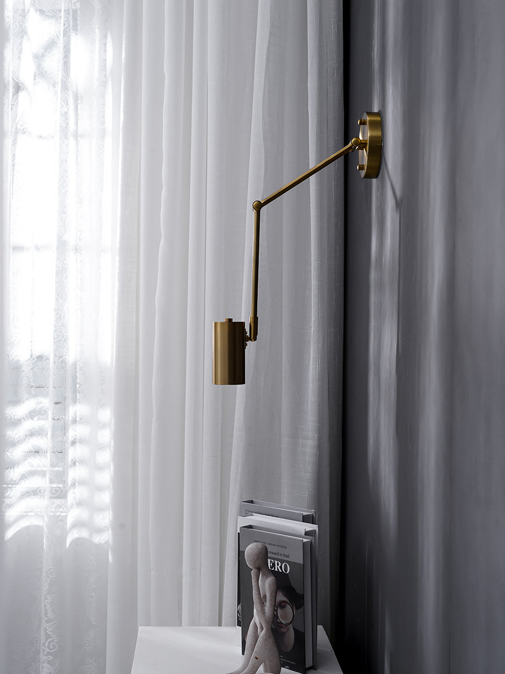 Modern Brass Wall Sconce for Living Room and Bedroom — Greenwich Home & Living