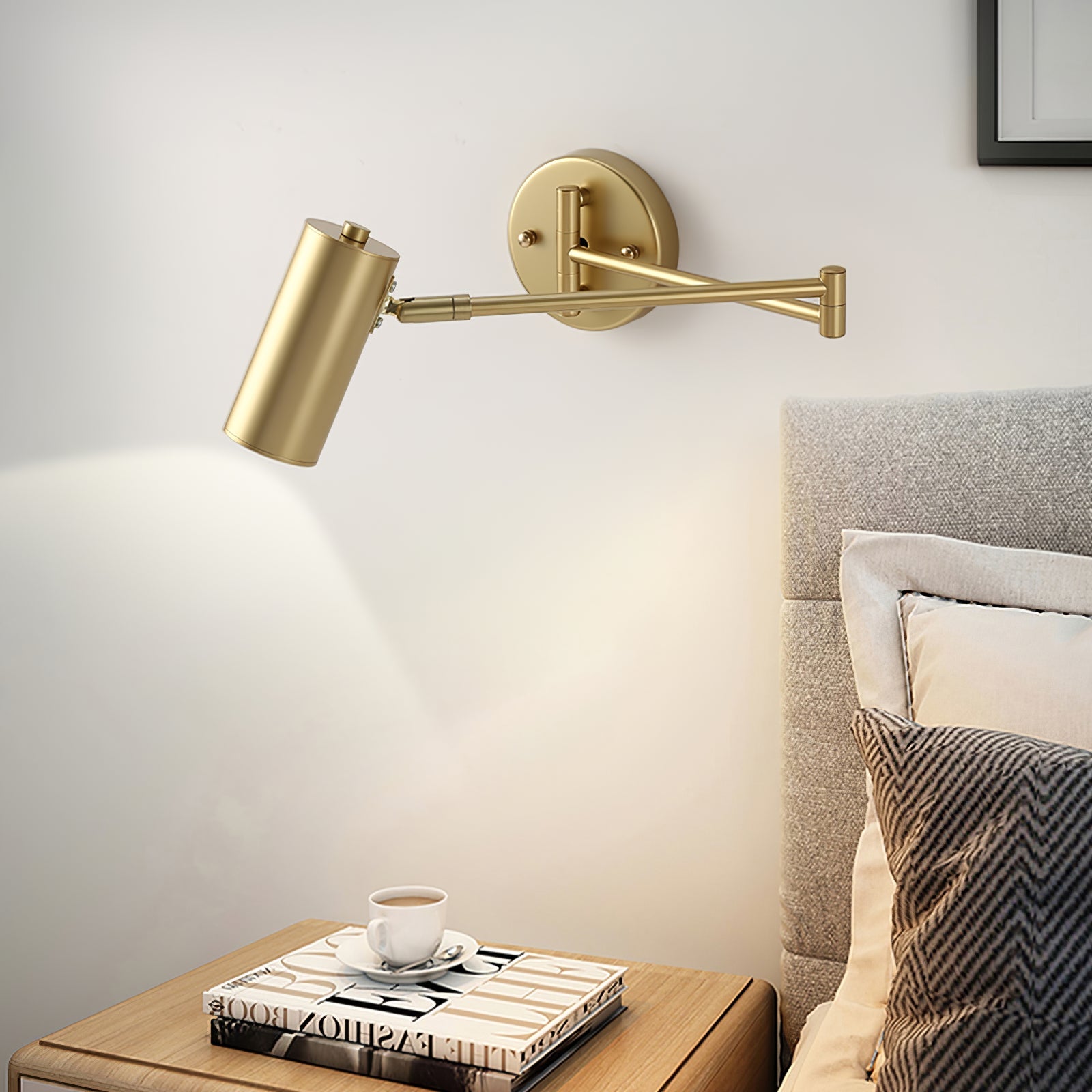 Modern Brass Wall Sconce for Living Room and Bedroom — Greenwich Home & Living
