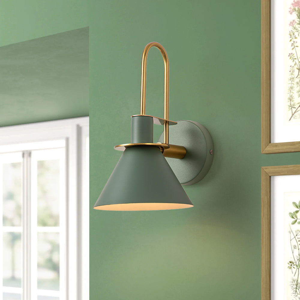 Modern Iron Wall Sconce With Warm LED Glow — Greenwich Home & Living