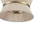 Modern Fabric Pendant Light With Tri-Color LED for Dining Room — Greenwich Home & Living