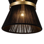 Modern Fabric Pendant Light With Tri-Color LED for Dining Room — Greenwich Home & Living