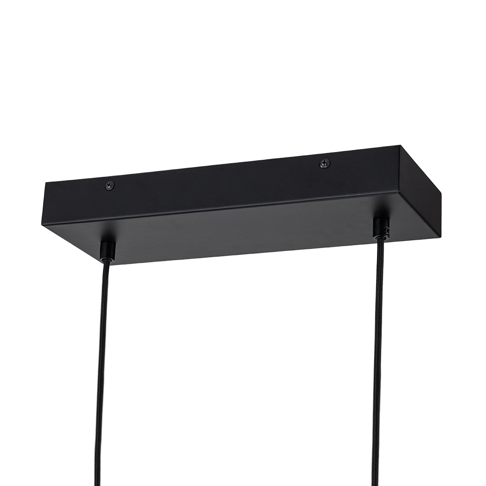 Rustic Wood Linear Pendant Light With Dimmable LED for Kitchen Island — Greenwich Home & Living