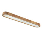 Modern Wood Flush Mount Ceiling Light With Remote Dimming — Greenwich Home & Living