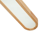 Modern Wood Flush Mount Ceiling Light With Remote Dimming — Greenwich Home & Living