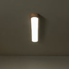 Modern Wood Flush Mount Ceiling Light With Remote Dimming — Greenwich Home & Living