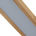 Modern Wood Flush Mount Ceiling Light With Remote Dimming — Greenwich Home & Living