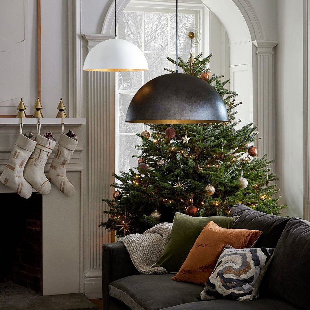 Modern Iron Pendant Light for Living Room in Black — Greenwich Home & Living