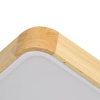 Scandinavian Wood Flush Mount Ceiling Light With Remote Dimming — Greenwich Home & Living