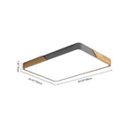 Scandinavian Wood Flush Mount Ceiling Light With Remote Dimming — Greenwich Home & Living