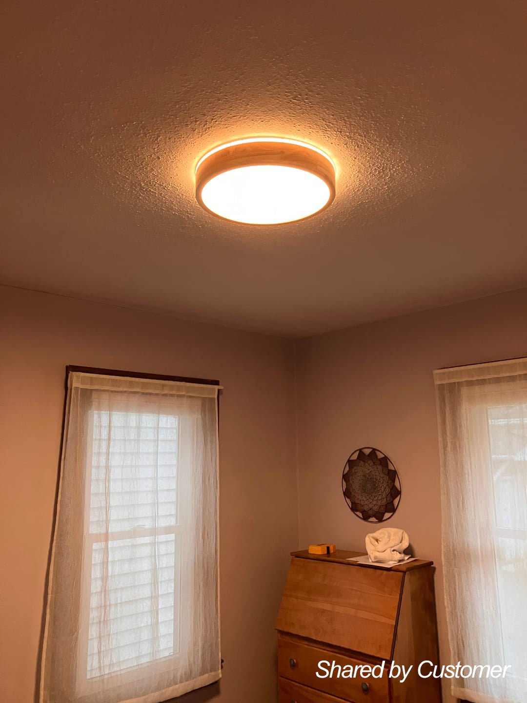 Modern Aluminum Flush Mount Ceiling Light With Remote Dimming — Greenwich Home & Living