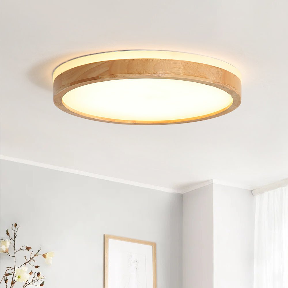 Modern Aluminum Flush Mount Ceiling Light With Remote Dimming — Greenwich Home & Living