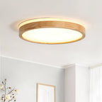 Modern Aluminum Flush Mount Ceiling Light With Remote Dimming — Greenwich Home & Living