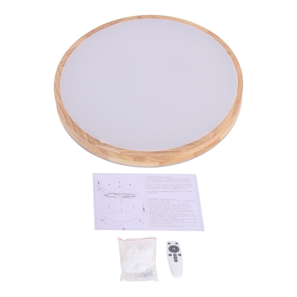 Modern Aluminum Flush Mount Ceiling Light With Remote Dimming — Greenwich Home & Living
