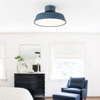Modern Metal Semi-Flush Mount Ceiling Light for Living Room — Greenwich Home & Living