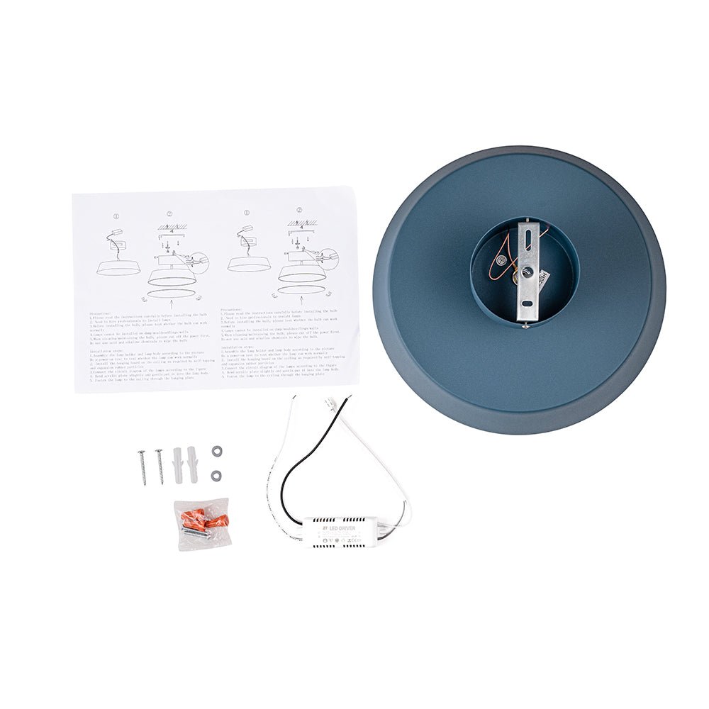 Modern Metal Semi-Flush Mount Ceiling Light for Living Room — Greenwich Home & Living