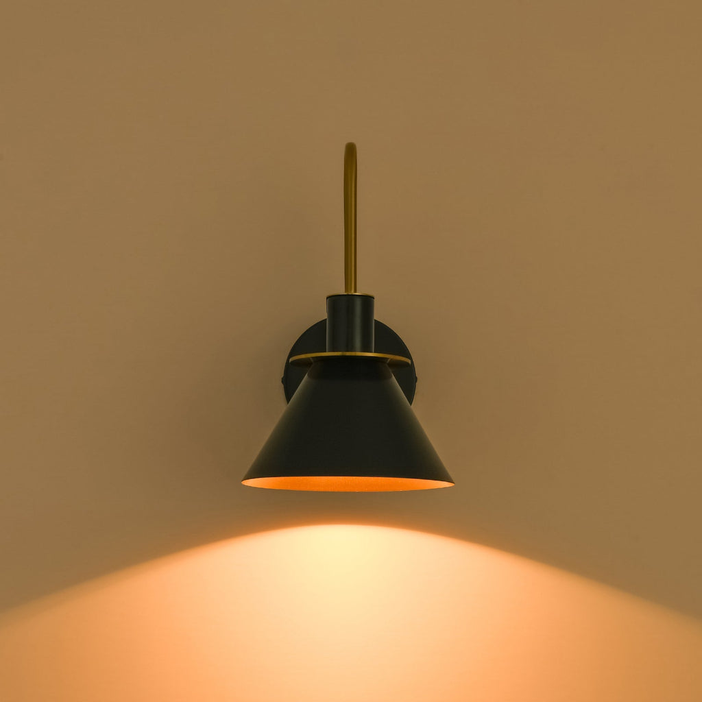 Modern Iron Wall Sconce With Warm LED Glow — Greenwich Home & Living