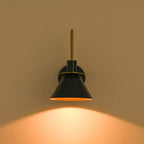 Modern Iron Wall Sconce With Warm LED Glow — Greenwich Home & Living