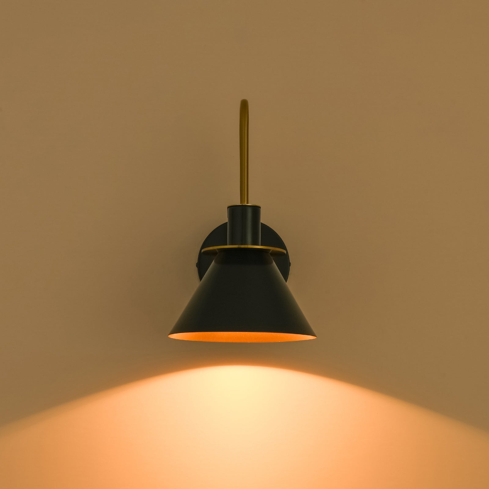 Modern Iron Wall Sconce With Warm LED Glow — Greenwich Home & Living
