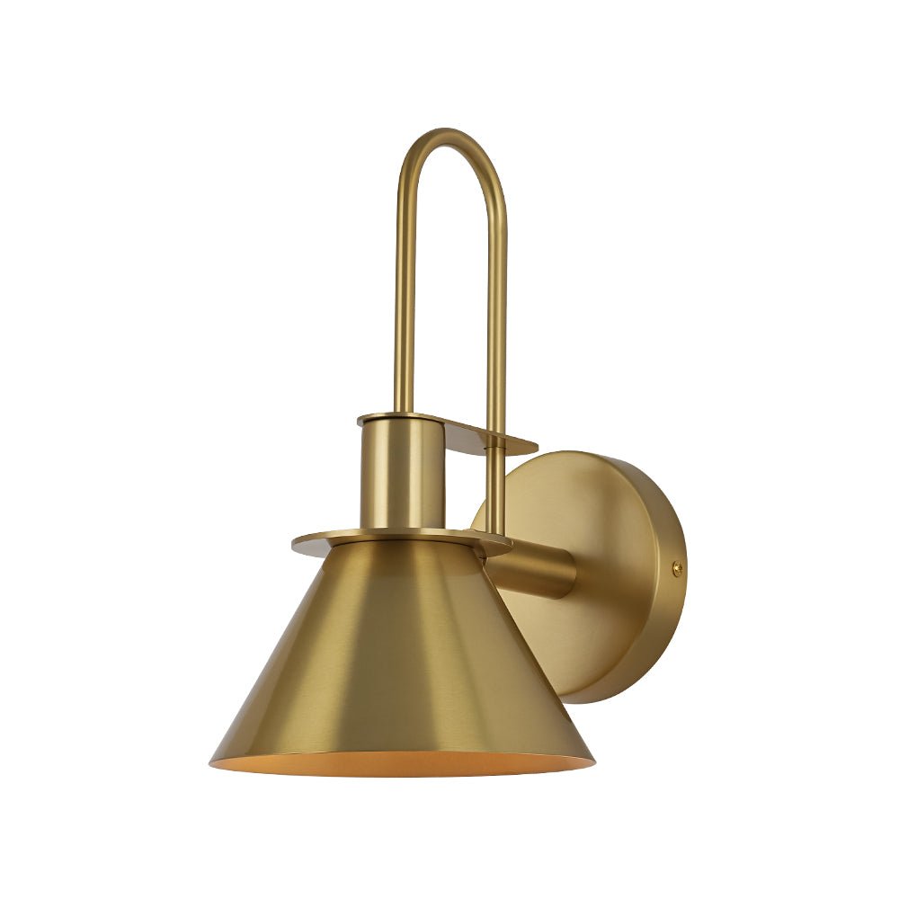 Modern Iron Wall Sconce With Warm LED Glow — Greenwich Home & Living