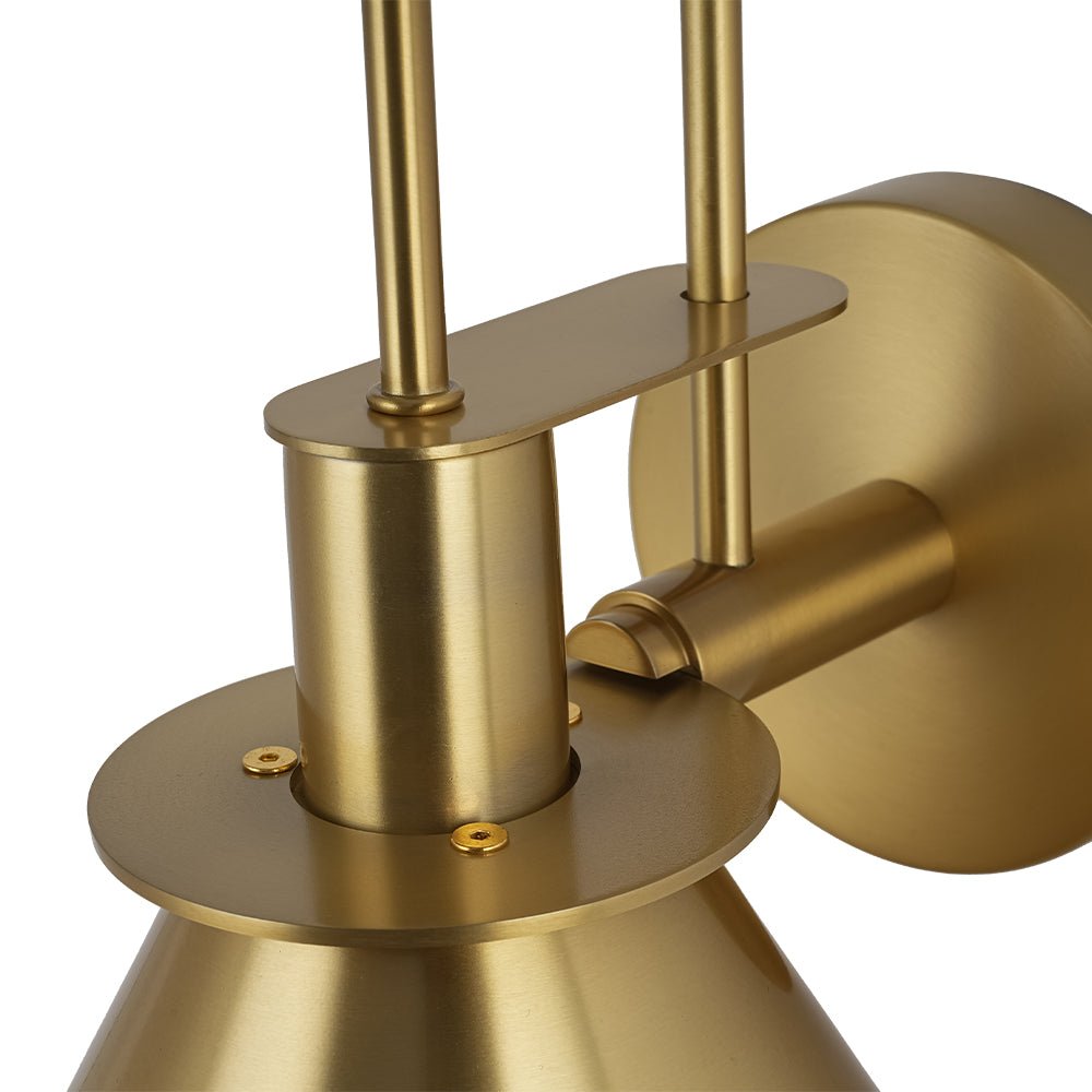 Modern Iron Wall Sconce With Warm LED Glow — Greenwich Home & Living