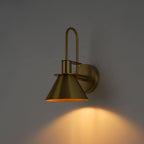 Modern Iron Wall Sconce With Warm LED Glow — Greenwich Home & Living