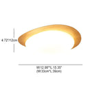 Modern Wood Flush Mount Ceiling Light With Stepless Dimming — Greenwich Home & Living